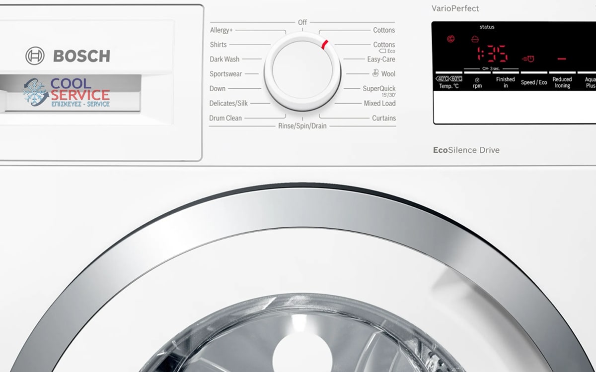 Κωδικοί σφαλμάτων σε πλυντήρια ρούχων Bosch